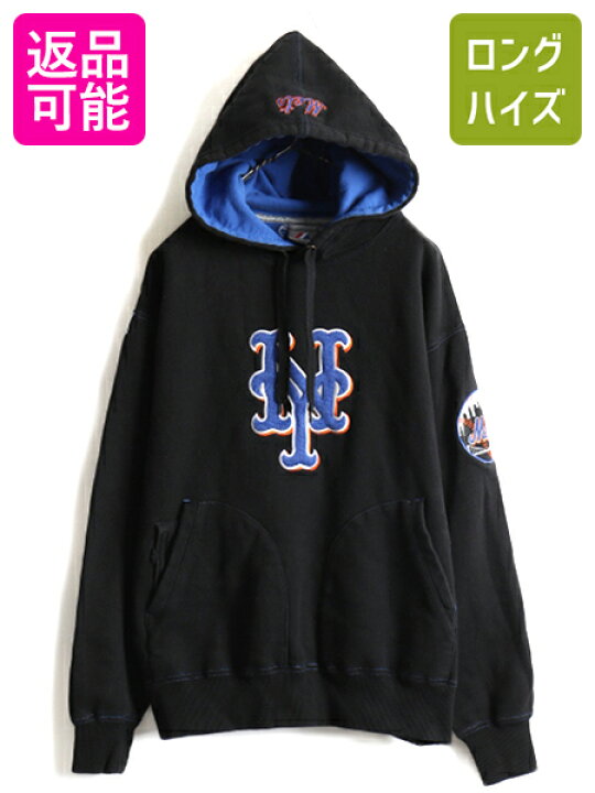 楽天市場】MLB オフィシャル Majestic NY メッツ スウェット パーカー 