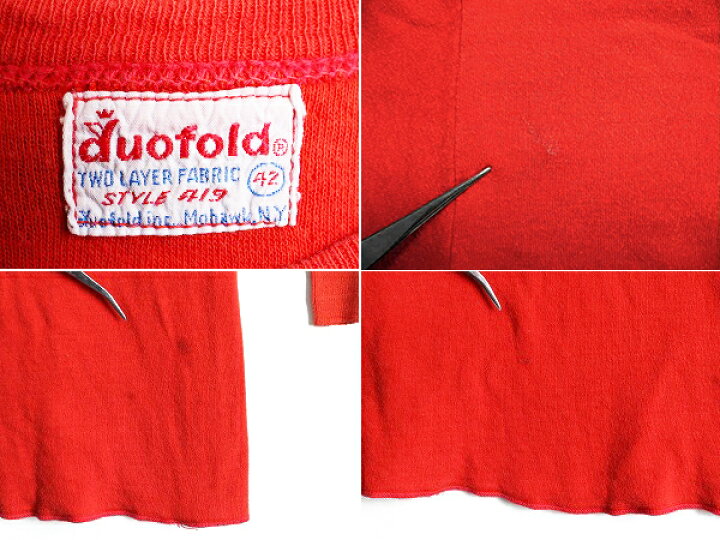 楽天市場】70s ビンテージ □ duofold 2レイヤー 長袖 Tシャツ メンズ 