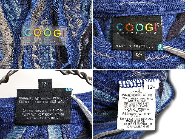 楽天市場】90s オーストラリア製 □ COOGI 3D 立体編み コットン  