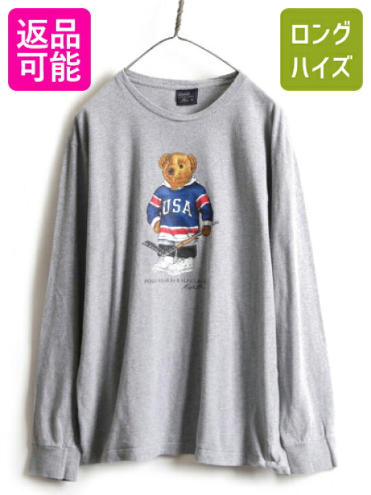 楽天市場】ポロベア □ ポロ ラルフローレン プリント 長袖 Tシャツ 