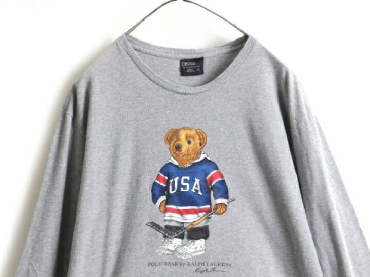 楽天市場】ポロベア □ ポロ ラルフローレン プリント 長袖 Tシャツ 
