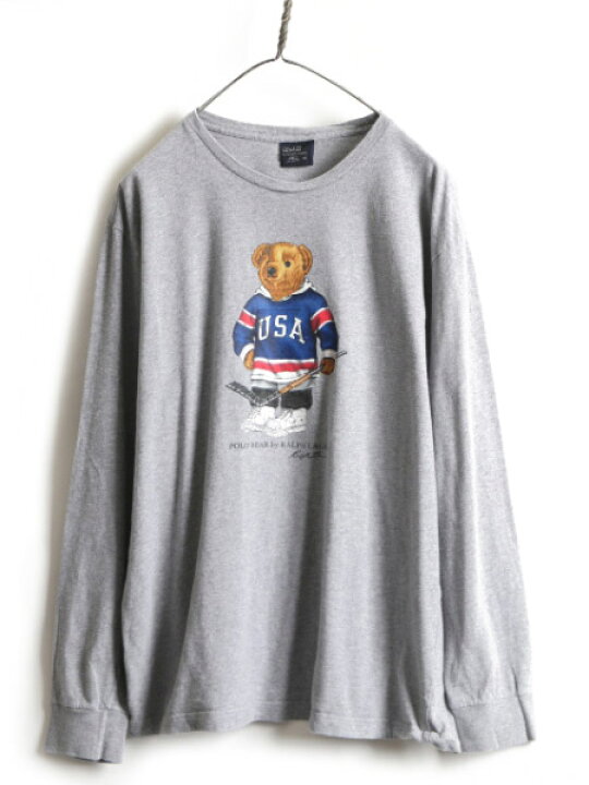 楽天市場】ポロベア □ ポロ ラルフローレン プリント 長袖 Tシャツ 