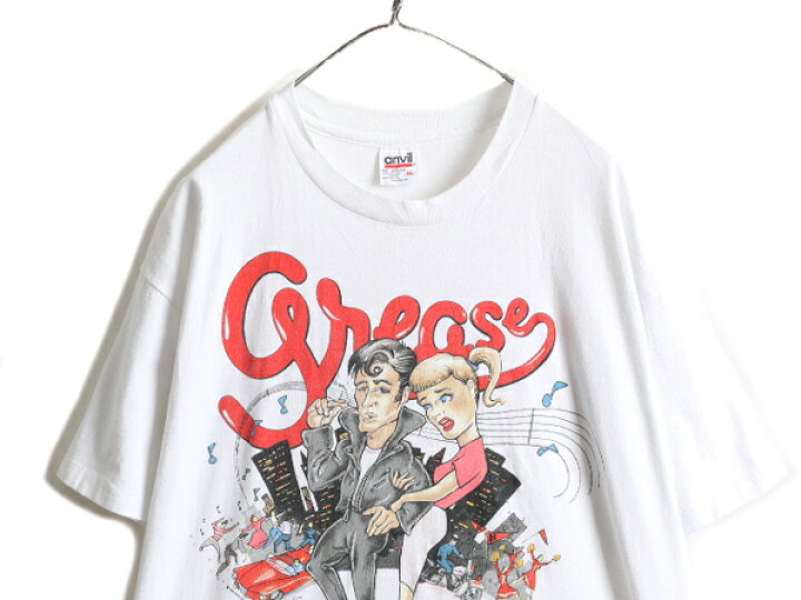 楽天市場】デッドストック 90s USA製 ☆ グリース プリント 半袖 T 