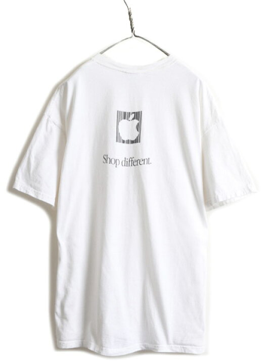 楽天市場】00s ☆ APPLE 両面 ロゴ メッセージ プリント 半袖 Tシャツ 