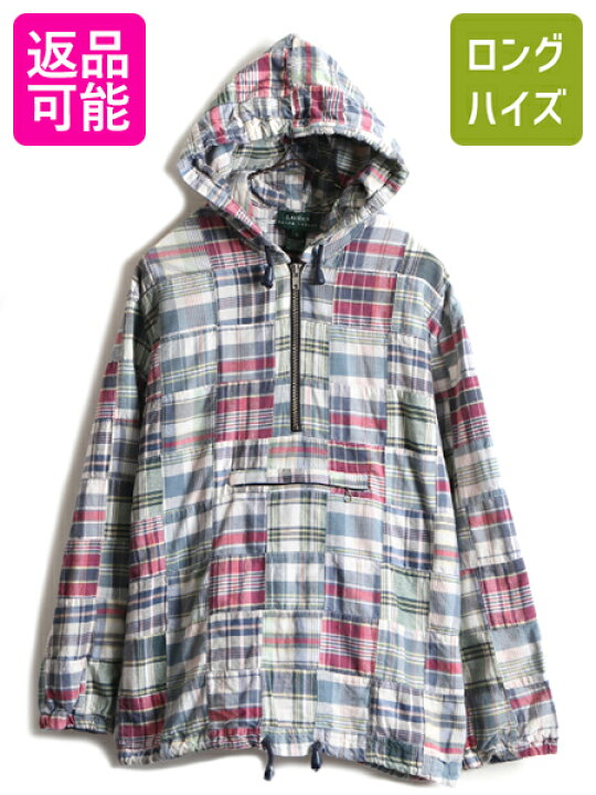 楽天市場】90s □ LAUREN ラルフローレン チェック パッチワーク プル 