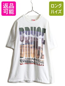 90s USA製 ★ ブルーススプリングスティーン ツアー プリント 半袖 Tシャツ ( メンズ XL ) 90年代 オールド バンド ロック 当時物 白 バンT| 古着 中古 90's アメリカ製 ホワイト シングルステッチ 半袖Tシャツ プリントTシャツ Bruce Springsteen バンドTシャツ ロックT