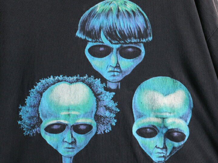 楽天市場】90s USA製 ☆ 三ばか大将 エイリアン プリント 半袖 Tシャツ 