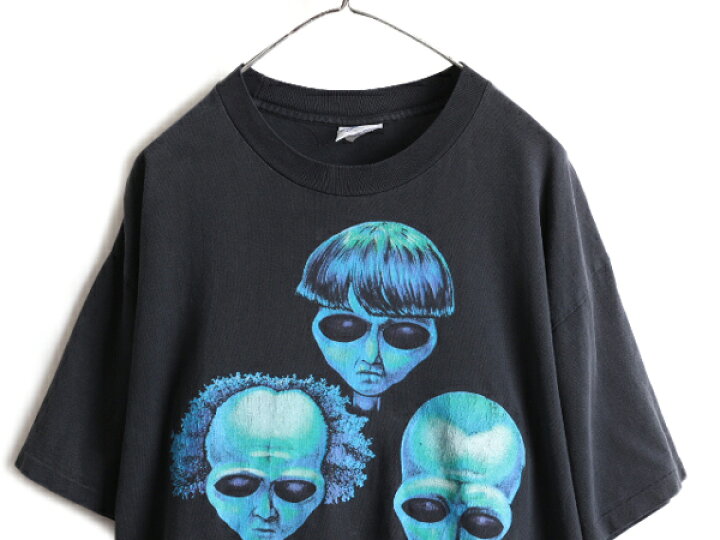 楽天市場】90s USA製 ☆ 三ばか大将 エイリアン プリント 半袖 Tシャツ 