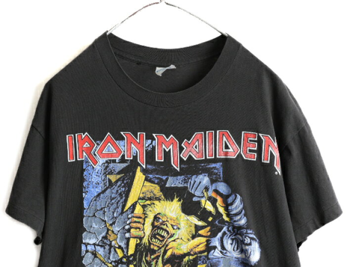 楽天市場】90s USA製 ☆ アイアン メイデン 両面 プリント 半袖 T  