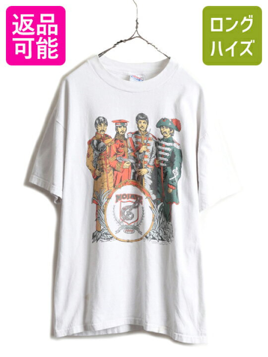 楽天市場】90s ☆ ビートルズ 両面 プリント 半袖 Tシャツ ( メンズ L 