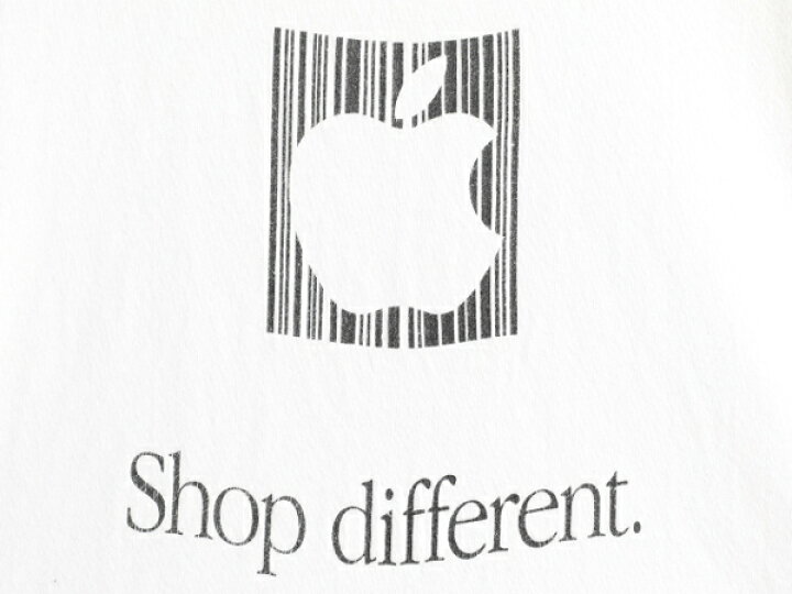 楽天市場】00s ☆ APPLE 両面 ロゴ メッセージ プリント 半袖 Tシャツ 