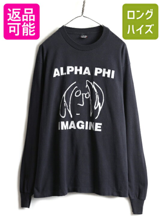 楽天市場】90s USA製 ☆ ジョン レノン アート 両面 プリント 長袖 T 