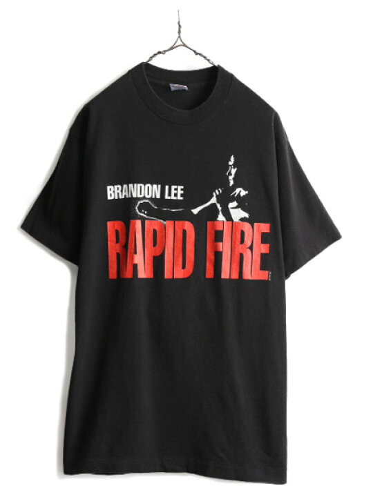 楽天市場】90s USA製 ☆ ブランドンリー RAPID FIRE プリント 半袖 T 