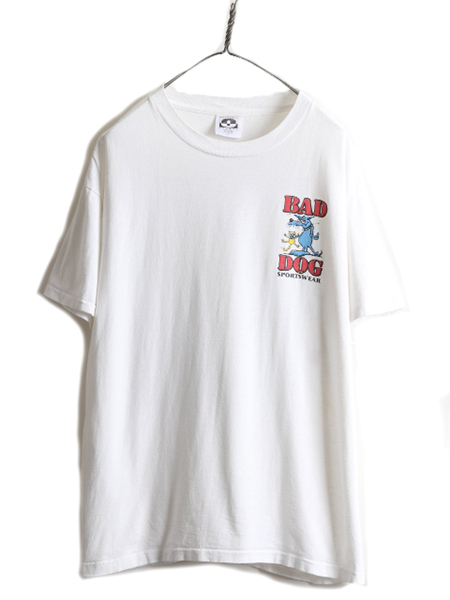 楽天市場】90s USA製 ☆ BAD DOG 両面 プリント 半袖 Tシャツ メンズ L