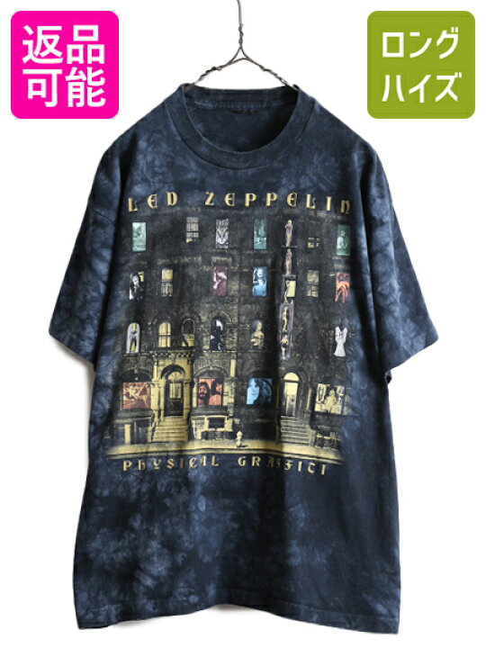 楽天市場】90s ☆ レッドツェッペリン プリント タイダイ 半袖 Tシャツ 