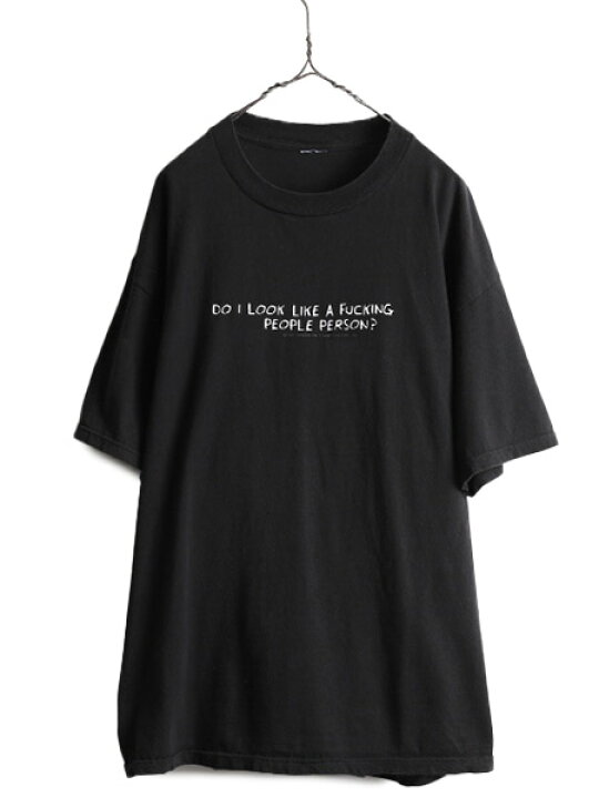 楽天市場】90s ☆ FUCK メッセージ プリント 半袖 Tシャツ メンズ XL 