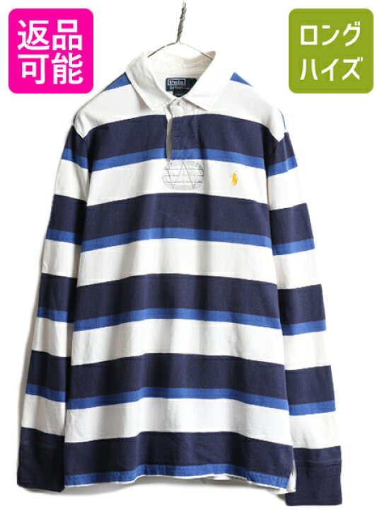 楽天市場】□ ポロ ラルフローレン ボーダー 長袖 ラガー シャツ 