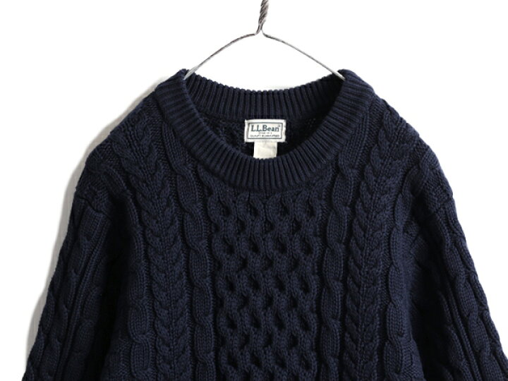 楽天市場】00s □ エルエルビーン フィッシャーマン コットン ニット 