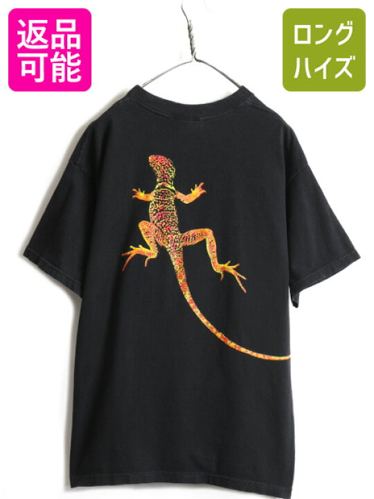 90s マルボロ トカゲ リザード 胸ポケ Tシャツ Marlboro XL 