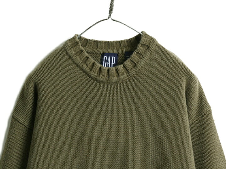 楽天市場】90s □ OLD GAP コットン 長袖 ニット セーター ( メンズ L 