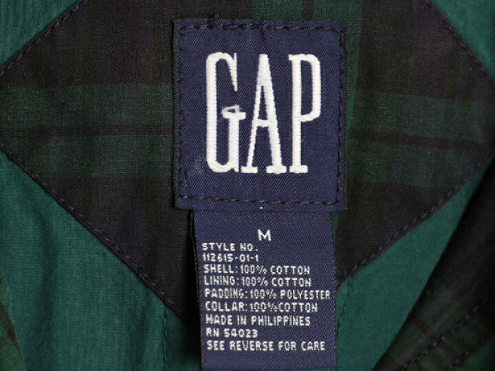 楽天市場】90s ☆ OLD GAP ブラックウォッチ 中綿 ハンティング