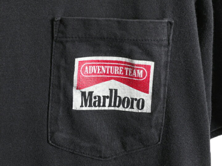 楽天市場】90s USA製 ☆ マルボロ 両面 プリント ポケット付き Tシャツ 