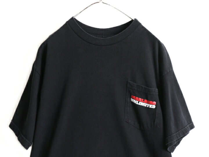 楽天市場】90s USA製 ☆ マルボロ 両面 プリント ポケット付き Tシャツ  