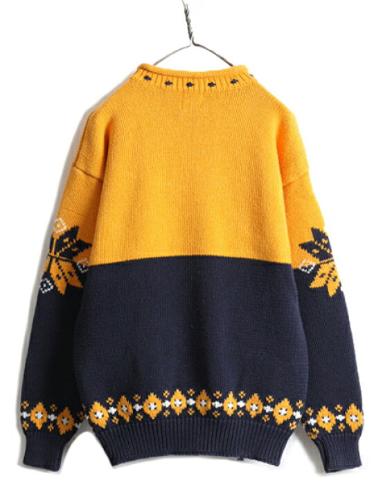 楽天市場】90s □ OLD GAP ロールネック ノルディック コットン ニット 