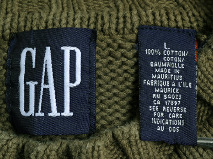 楽天市場】90s □ OLD GAP コットン 長袖 ニット セーター ( メンズ L  