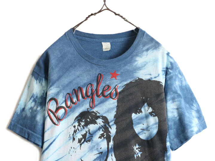 楽天市場】80s USA製 ☆ バングルス プリント タイダイ Tシャツ メンズ 