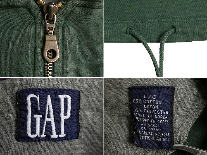 楽天市場】90s □ OLD GAP USW-92 ハーフジップ スウェット フード 