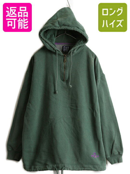 楽天市場】90s □ OLD GAP USW-92 ハーフジップ スウェット フード 