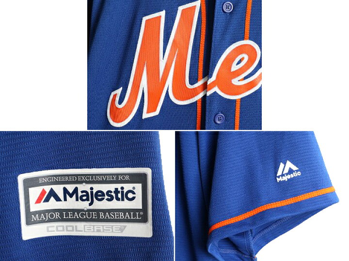 MT☆マジェスティック☆MLBメッツ☆ベースボールシャツ☆チームロゴ 