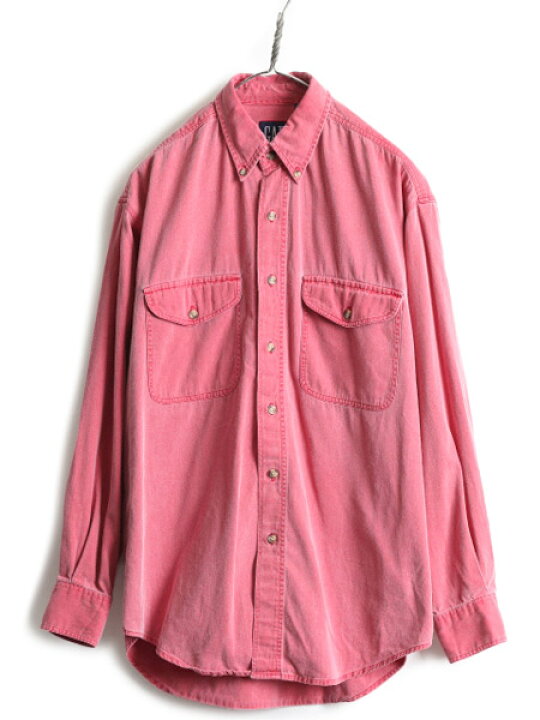 楽天市場】90s □ OLD GAP コットン 長袖 ボタンダウン シャツ 
