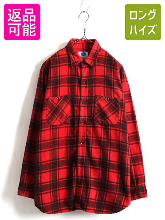 楽天市場】50s ☆ ピルグリム チェック プリント フランネル 長袖  