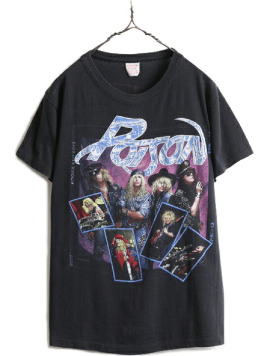 楽天市場】80s USA製 ☆ ポイズン 両面 プリント Tシャツ ( メンズ L 