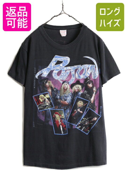 楽天市場】80s USA製 ☆ ポイズン 両面 プリント Tシャツ ( メンズ L 