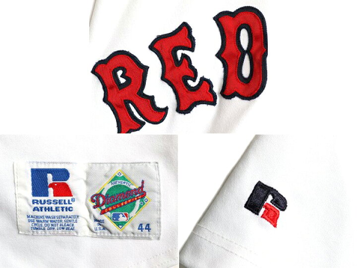 楽天市場】90s USA製 □ MLB オフィシャル ラッセル ボストン レッド 