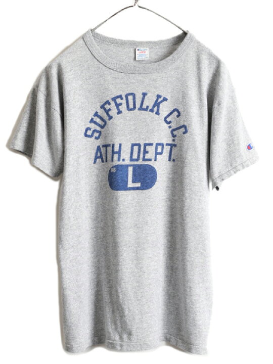 楽天市場】80s USA製 ☆ チャンピオン 3段 染込み プリント 半袖 T  