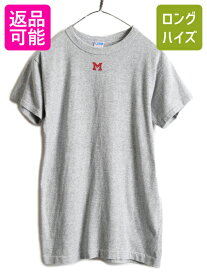 【4/25 24h限定 500円OFF&P8倍!!】 70s USA製 ★ チャンピオン 染込み プリント Tシャツ メンズ M / 70年代 ビンテージ Champion バータグ 88 12 霜降り 灰 シングルステッチ| 古着 中古 アメリカ製 米国製 ヴィンテージ 70's ハチハチワンツー グレー ワンポイント 半袖Tシ