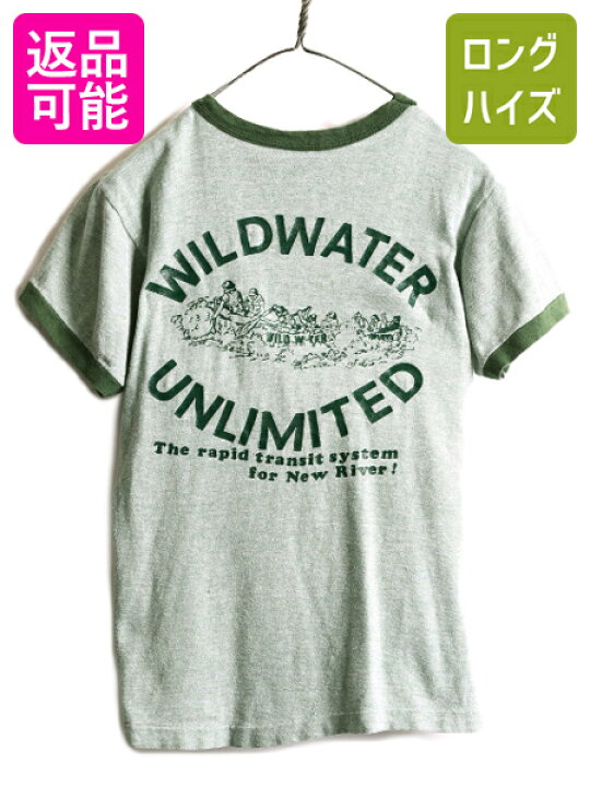 楽天市場】70s USA製 ☆ チャンピオン 両面 プリント リンガー Tシャツ  