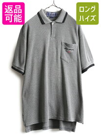 00s ■ ポロスポーツ ラルフローレン ポケット付き 半袖 ポロシャツ メンズ M / 00年代 オールド POLO SPORT ポロ 半袖シャツ サーマル 灰| 古着 中古 00's ラルフ RALPH LAUREN ポロスポ グレー 半袖ポロシャツ ワッフル ワンポイント ロゴ刺繍 星条旗 ストレッチ アメカジ