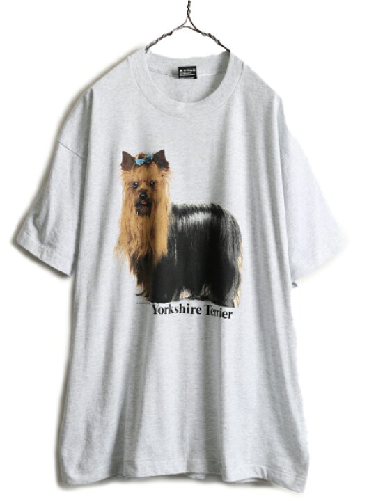 楽天市場】90s USA製 ☆ アニマル ヨークシャテリア プリント Tシャツ