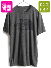 【4/26 マラソン 400円OFF&P5倍!】 ■ ノースフェイス プリント 半袖 Tシャツ メンズ M 古着 The North Face アウトドア 半袖Tシャツ プリントTシャツ ロゴT チャコールグレー| 中古 ノース 濃灰 プリントT ロゴTシャツ カットソー トップス ショートスリーブ ビッグロゴ ボ