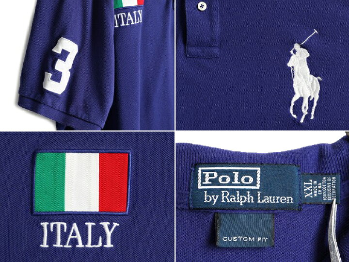 楽天市場】ビッグポニー □ イタリア 代表 ポロ ラルフローレン 鹿の子 