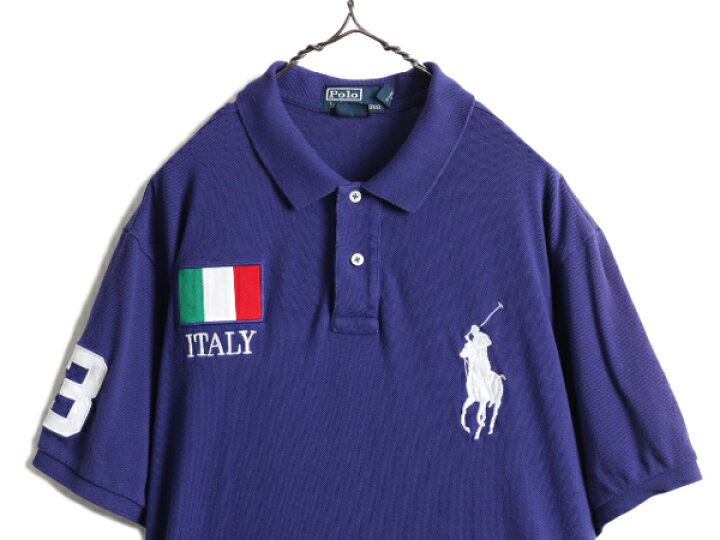 楽天市場】ビッグポニー □ イタリア 代表 ポロ ラルフローレン 鹿の子 