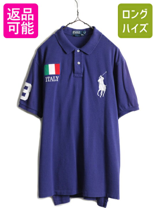 楽天市場】ビッグポニー □ イタリア 代表 ポロ ラルフローレン 鹿の子 