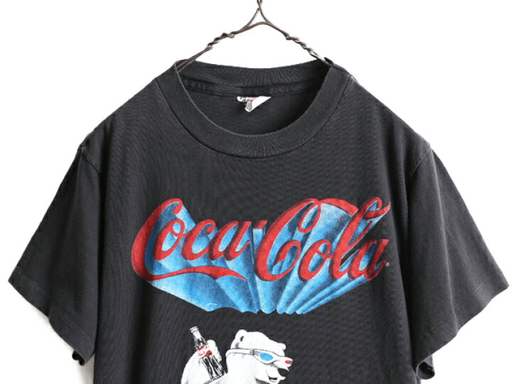 楽天市場】90s USA製 キッズ XL □ コカコーラ シロクマ プリント 半袖 