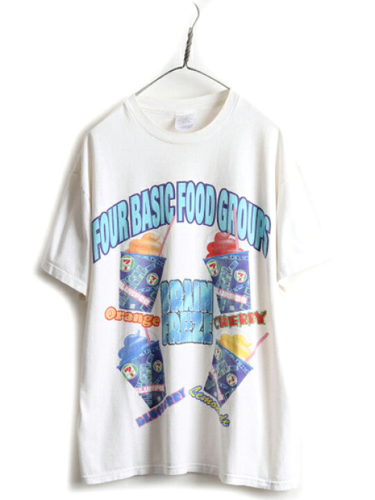 楽天市場】90s USA製 ☆ セブンイレブン 企業 プリント Tシャツ メンズ 