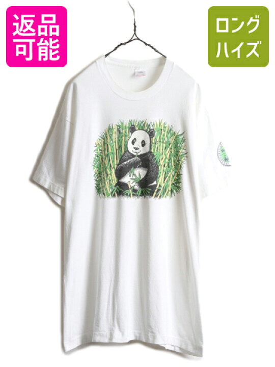 楽天市場】90s USA製 ☆ ウェルチ × WWF アニマル パンダ プリント T 